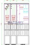 CSATÁRI PLAST PVT K-L 250S-NY, Áramváltós mérőhely, nyitható szerelőlappal, 1060x250mm