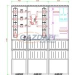   CSATÁRI PLAST PVT K-L 400ST-NY, Áramváltós mérőhely, nyitható szerelőlappal, 1460x320mm