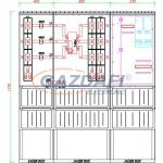   CSATÁRI PLAST PVT K-L 400S2T-NY, Áramváltós mérőhely, nyitható szerelőlappal, 1595x320mm