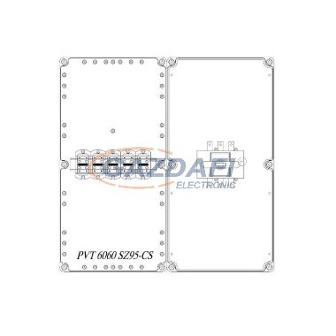 CSATÁRI PLAST PVT 6060 SZ95-CS Szinti csatlakozó és leágazó szekrény terheléskapcsolóval, csoportos fogyasztásmérő kialakítására