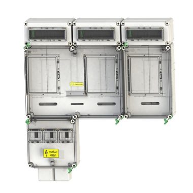 CSATÁRI PLAST PVT 7590 Á-V-H Fm-K ÁK fogyasztásmérő szekrény, felületre szerelt kivitel