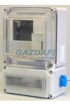 CSATÁRI PLAST PVT EON 3030 ÁK12–AD-AM fogyasztásmérő EM ablakkal, kulcsos zárral+kism.+2x230V , 300x450x170mm, alsó maszkkal