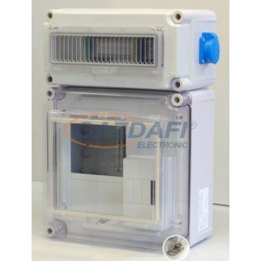 CSATÁRI PLAST PVT 3030 ÁK12–FFi 1F fogyasztásmérő EM ablakkal, kulcsos zárral+kism.komplett, 300x450x170mm