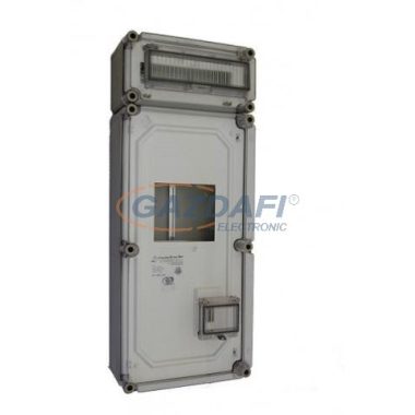CSATÁRI PLAST PVT EON 3060 ÁK12–F-AM fogyasztásmérő EM ablakkal, kulcsos zárral+kismeg.sz., 300x750x170mm, alsó maszkkal