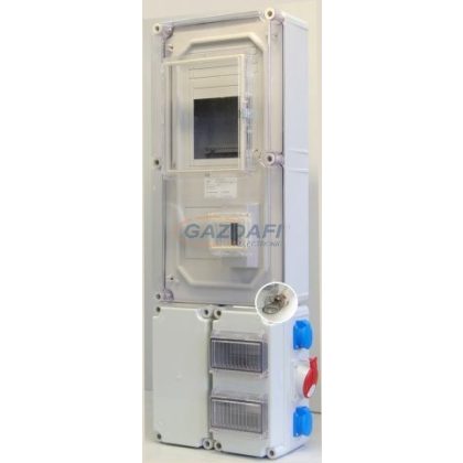   CSATÁRI PLAST PVT EON 3060 FO 2x6 ÁK–Fi-AM fogyasztásmérő EM ablakkal, kulcsos zárral, kábelfo+elm kompl, 300x900x170mm, alsó maszkkal