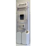   CSATÁRI PLAST PVT 3060FSK2–F12ÁK 1-3F fogyasztásmérő EM ablakkal, kulcsos zárral, kábelfo+sk+kism., 300x1050x170mm