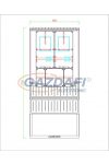 CSATÁRI PLAST PVT K-L EON 2x3Fm, direkt mérőhely, 800x1770x250mm