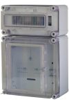 CSATÁRI PLAST PVT EON 3030 ÁK12–F-AM fogyasztásmérő EM ablakkal, kulcsos zárral+kismeg.sz. , 300x450x170mm, alsó maszkkal