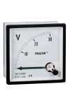 TRACON DCVM48-120 Analóg egyenáramú voltmérő 48×48mm, 120V DC