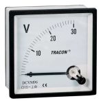   TRACON DCVM48-600 Analóg egyenáramú voltmérő 48×48mm, 600V DC