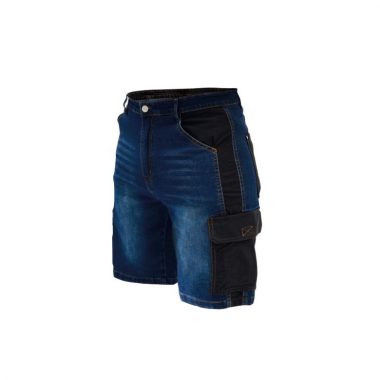 DEDRA BH45ST-M Farmer rövidnadrág, méret M, denim 280g/m2