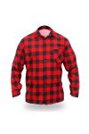 DEDRA BH51F3-XL Flanel ing sötétkék - fehér, méret XL, 100% pamut