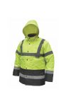 DEDRA BH80K3-XXL Bélelt dzseki fényvisszaverős "parka", méret XXL,sárga