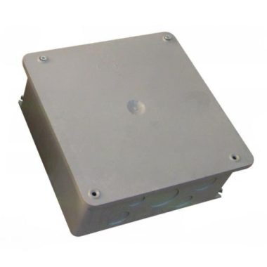 TRACON DN200X200 Mounting box plastic, wall-mounted, gray 200 × 200mm, IP44