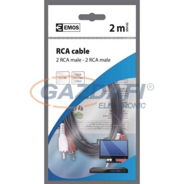 EMOS SD4102 2RCA/M-2RCA/M CSATLAKOZÓ KÁBEL 2M