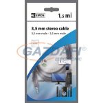 EMOS SD5001 3,5MM ST/M-3,5MM ST/M CSATLAKOZÓ KÁBEL 1,5M