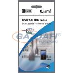   EMOS SD7400 USB 2.0 A/F-MICRO B/M OTG CSATLAKOZÓ KÁBEL 15CM