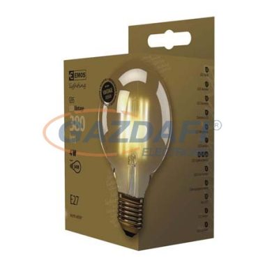 EMOS Z74304 LED FÉNYFORRÁS VINTAGE G95 4W E27 WW+