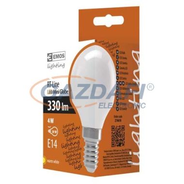 EMOS Z74610 LED FÉNYFORRÁS CLS KISGÖMB E14 4W WW