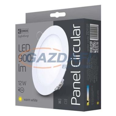 EMOS ZD1131 LED PANEL SÜLLYESZTETT KÖR 12W IP20 WW