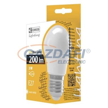 EMOS ZL3901 LED FÉNYFORRÁS KISGÖMB 3W E27 WW