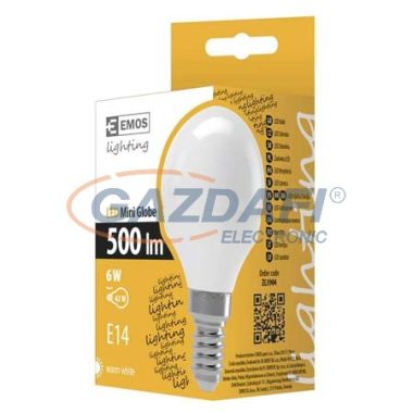 EMOS ZL3904 LED FÉNYFORRÁS KISGÖMB 6W E14 WW