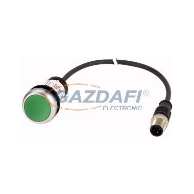 EATON 185674 Nyomógomb lapos,1Z,zöld,0.2m,M12A