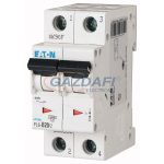   EATON 286580 Kismegszakító, 6kA 2 pólus 20A, D karakterisztika, PL6-D20/2