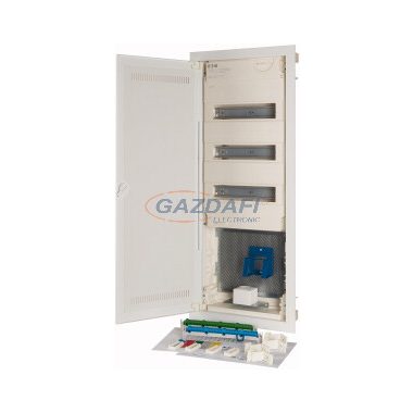 EATON 302454 Süllyesztett WiFi kiselosztó, IP30, HIBRID 3sor,feszítőrugós, lapos ajtó