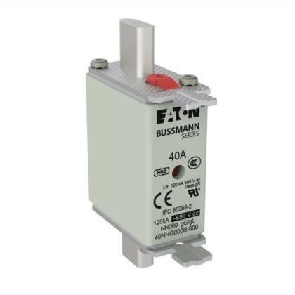   EATON 40NHG000B NH-betét 40A, DIN 000 méret, 500V AC, gG/gL