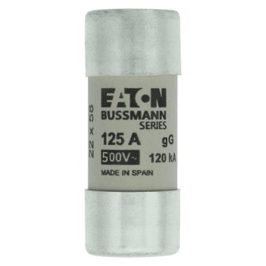 EATON C22G125 Hengeres betét 22x58mm, 400V AC, gG