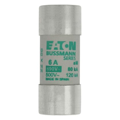 EATON C22M6 Hengeres betét 22x58mm, 690V AC, aM