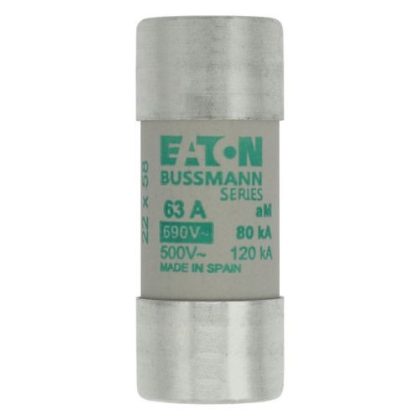 EATON C22M63 Hengeres betét 22x58mm, 690V AC, aM