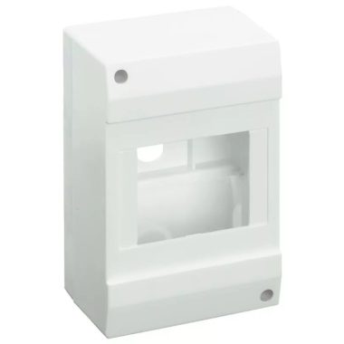 TRACON EDFK-4_1AN elosztódoboz, falon kívüli, ajtó nélkül, 1×4 modul, IP40, L×W×H=82×130×62mm