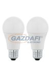 EGLO 11483 LED-es fényforrás E27 A60 2x10W 3000K 2db-os szett