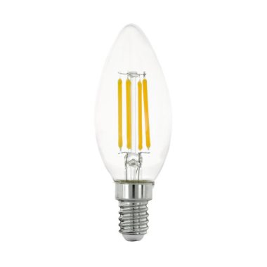 EGLO 12541 LED fényforrás E14 C35 6W 2700K 806Lm átlátszó