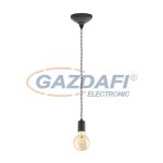 EGLO 32536 függeszték E27 1x60W fekete Yorth