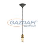 EGLO 32537 függeszték E27 1x60W fekete-arany Yorth