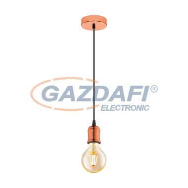 EGLO 32541 függeszték E27 1x60W vörösréz/fekete Yorth