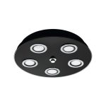 EGLO 33805 LED menny GU10 5x3W fekete Grattino