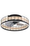 EGLO 35148 LED-CCT mennyezeti ventilátoros lámpa Frana 28W 3600lm 2700-6500K 3 fokozat matt fekete