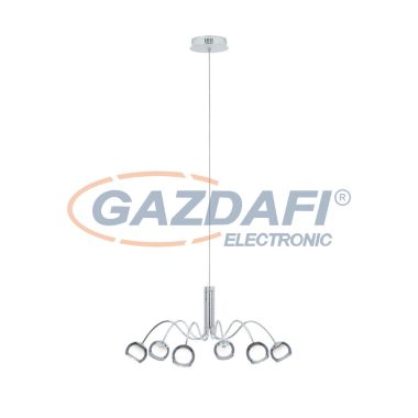 EGLO 39148 LED függeszték 6x3,3W króm/átlátszó fekete Malagon