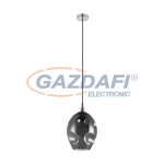   EGLO 39679 Függeszték.E27 1x40W króm/átlátszófekete Bregalla