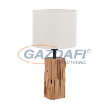 EGLO 43212 Asztali lámpa E27 1x40W natúrfa/fehér Portishead