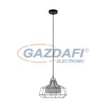 EGLO 49781 függeszték E27 60W 29,5cm fekete/beton Consett