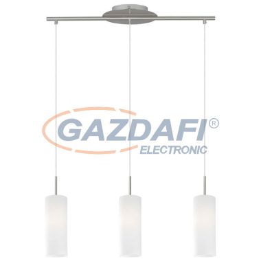 EGLO 75252 LED függeszték E27 RGB 3x7W matt nikkel/fehér Elluno-C