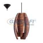 EGLO 91008 függeszték E27 1*60W barna átmérő 19cm Mongu