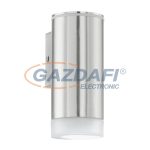   EGLO 92735 LED-es kültéri fali GU10 1x3W IP44 nemes acél RIGA-LED