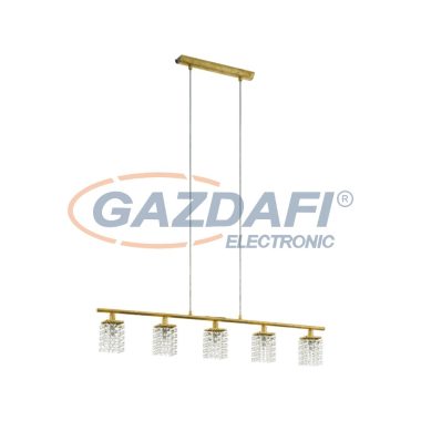 EGLO 97723 függeszték G9 LED 5x3W arany/kristály Pyton Gold