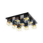 EGLO 97732 LED mennyezeti GU10 9x5W fekete/arany Montebaldo